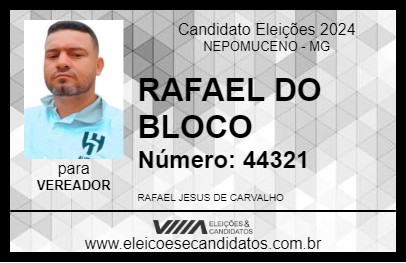 Candidato RAFAEL DO BLOCO 2024 - NEPOMUCENO - Eleições