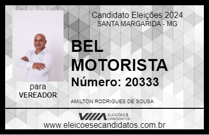 Candidato BEL MOTORISTA 2024 - SANTA MARGARIDA - Eleições