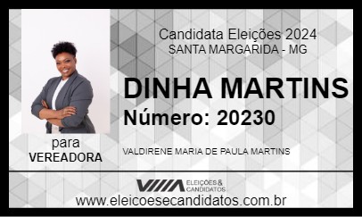 Candidato DINHA MARTINS 2024 - SANTA MARGARIDA - Eleições