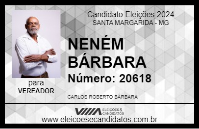 Candidato NENÉM BÁRBARA 2024 - SANTA MARGARIDA - Eleições