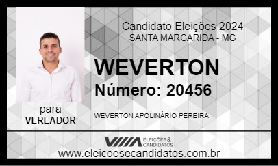 Candidato WEVERTON 2024 - SANTA MARGARIDA - Eleições