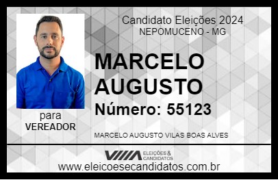 Candidato MARCELO AUGUSTO 2024 - NEPOMUCENO - Eleições