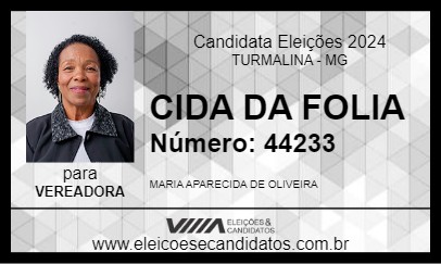 Candidato CIDA DA FOLIA 2024 - TURMALINA - Eleições