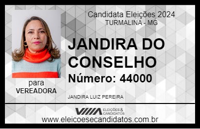 Candidato JANDIRA DO CONSELHO 2024 - TURMALINA - Eleições