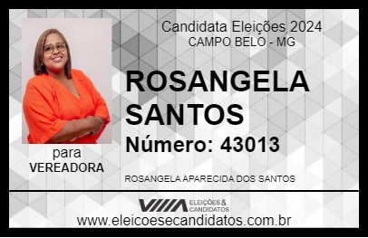 Candidato ROSANGELA SANTOS 2024 - CAMPO BELO - Eleições