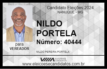 Candidato NILDO PORTELA 2024 - NANUQUE - Eleições