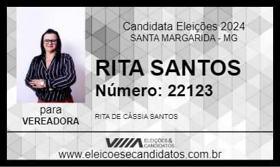 Candidato RITA SANTOS 2024 - SANTA MARGARIDA - Eleições