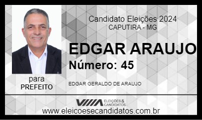 Candidato EDGAR ARAUJO 2024 - CAPUTIRA - Eleições