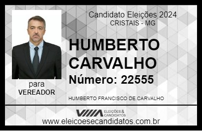 Candidato HUMBERTO CARVALHO 2024 - CRISTAIS - Eleições