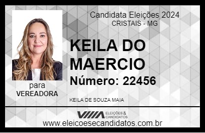 Candidato KEILA DO MAERCIO 2024 - CRISTAIS - Eleições