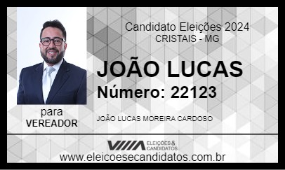 Candidato JOÃO LUCAS 2024 - CRISTAIS - Eleições