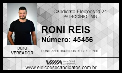 Candidato RONI REIS 2024 - PATROCÍNIO - Eleições