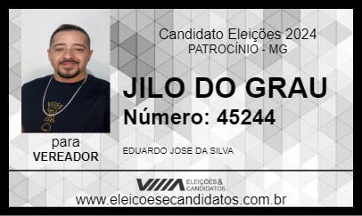 Candidato JILO DO GRAU 2024 - PATROCÍNIO - Eleições