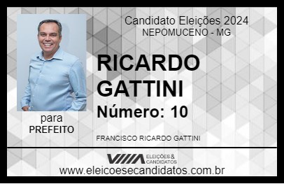 Candidato RICARDO GATTINI 2024 - NEPOMUCENO - Eleições