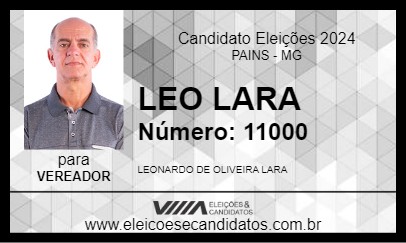 Candidato LEO LARA 2024 - PAINS - Eleições