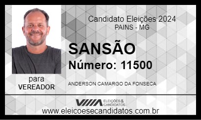 Candidato SANSÃO 2024 - PAINS - Eleições