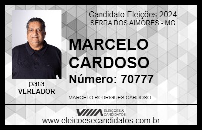 Candidato MARCELO CARDOSO 2024 - SERRA DOS AIMORÉS - Eleições