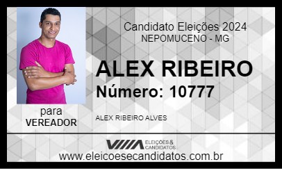 Candidato ALEX ALVES 2024 - NEPOMUCENO - Eleições