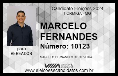 Candidato MARCELO FERNANDES 2024 - FORMIGA - Eleições