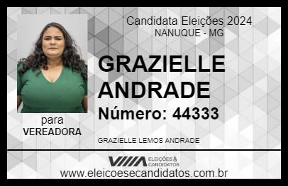 Candidato GRAZIELLE ANDRADE 2024 - NANUQUE - Eleições