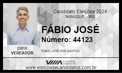 Candidato FÁBIO JOSÉ 2024 - NANUQUE - Eleições