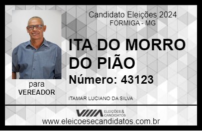 Candidato ITA DO MORRO DO PIÃO 2024 - FORMIGA - Eleições