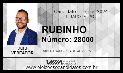 Candidato RUBINHO 2024 - PIRAPORA - Eleições