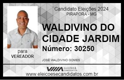 Candidato WALDIVINO DO CIDADE JARDIM 2024 - PIRAPORA - Eleições