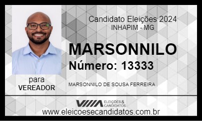 Candidato MARSONNILO 2024 - INHAPIM - Eleições