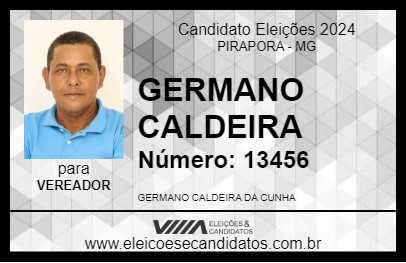 Candidato GERMANO CALDEIRA 2024 - PIRAPORA - Eleições