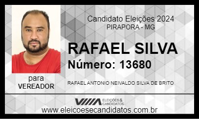 Candidato RAFAEL SILVA 2024 - PIRAPORA - Eleições