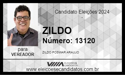 Candidato ZILDO 2024 - PIRAPORA - Eleições