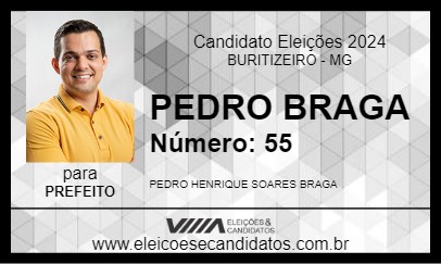 Candidato PEDRO BRAGA 2024 - BURITIZEIRO - Eleições