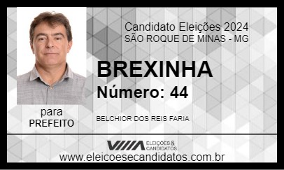 Candidato BREXINHA 2024 - SÃO ROQUE DE MINAS - Eleições