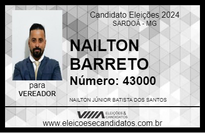 Candidato NAILTON BARRETO 2024 - SARDOÁ - Eleições