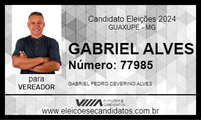 Candidato GABRIEL ALVES 2024 - GUAXUPÉ - Eleições