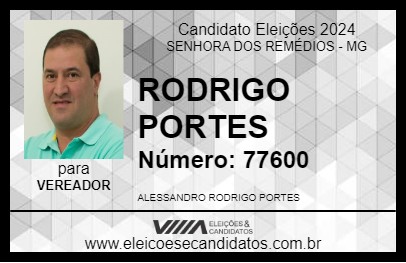 Candidato RODRIGO PORTES  2024 - SENHORA DOS REMÉDIOS - Eleições