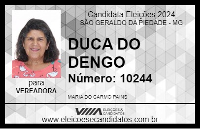 Candidato DUCA DO DENGO 2024 - SÃO GERALDO DA PIEDADE - Eleições