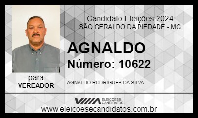 Candidato AGNALDO 2024 - SÃO GERALDO DA PIEDADE - Eleições