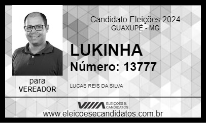 Candidato LUKINHA 2024 - GUAXUPÉ - Eleições