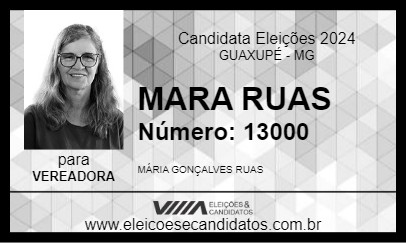 Candidato MARA RUAS 2024 - GUAXUPÉ - Eleições