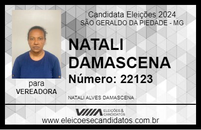 Candidato NATALI DAMASCENA 2024 - SÃO GERALDO DA PIEDADE - Eleições