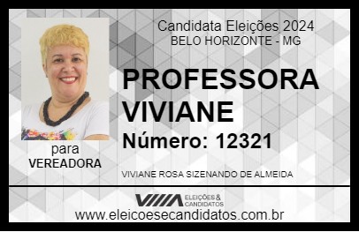 Candidato PROFESSORA VIVIANE 2024 - BELO HORIZONTE - Eleições