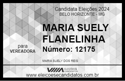 Candidato MARIA SUELY FLANELINHA 2024 - BELO HORIZONTE - Eleições