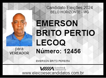 Candidato EMERSON PERITO LE COCQ 2024 - BELO HORIZONTE - Eleições