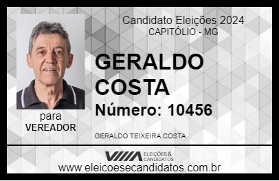 Candidato GERALDO COSTA 2024 - CAPITÓLIO - Eleições