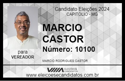 Candidato MARCIO CASTOR 2024 - CAPITÓLIO - Eleições