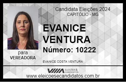 Candidato EVANICE VENTURA 2024 - CAPITÓLIO - Eleições