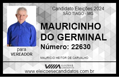 Candidato MAURICINHO DO GERMINAL 2024 - SÃO TIAGO - Eleições