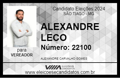 Candidato ALEXANDRE LECO 2024 - SÃO TIAGO - Eleições